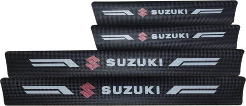 Suzuki Logolu Karbon Kapı Eşiği Koruyucu Bant Folyo 4'Lü Set