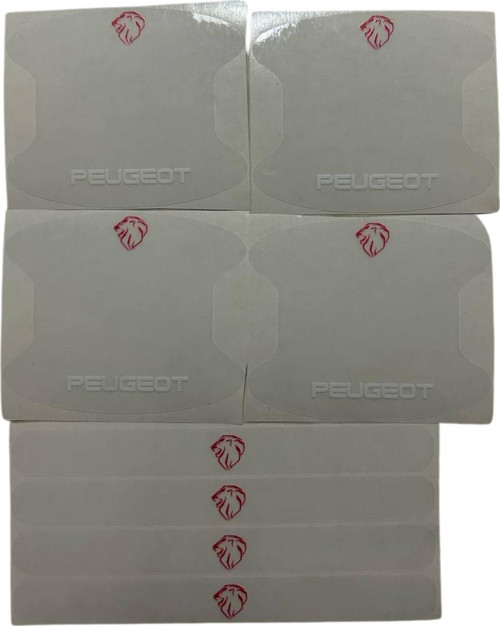 Yeni Peugeot Marka Logolu Oto Kapı Kolu Çizik Önleyici Yapışkan 8'Li Set