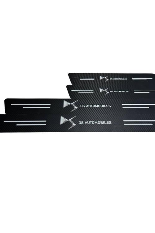 Ds Logolu Karbon Kapı Eşiği Koruyucu Bant Folyo 4'Lü Set