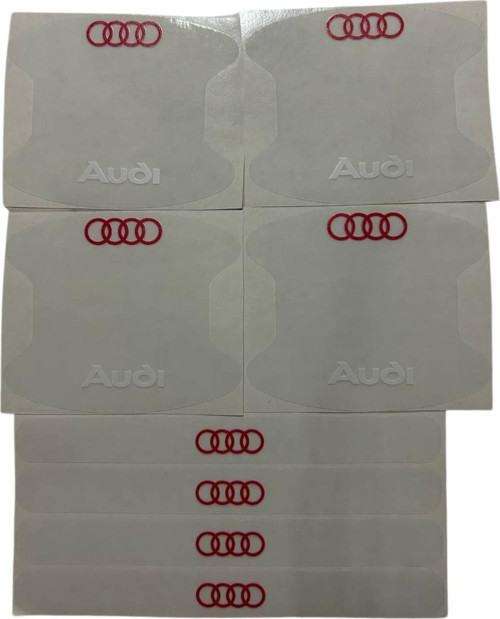 Audi Marka Logolu Oto Kapı Kolu Çizik Önleyici Yapışkan 8'Li Set