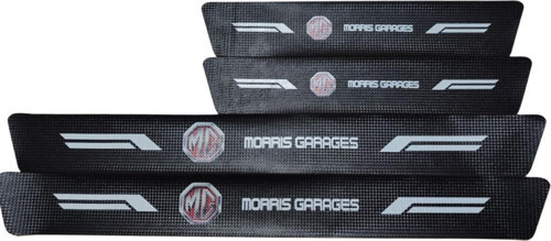 Mg Logolu Karbon Kapı Eşiği Koruyucu Bant Folyo 4'Lü Set Morris Garages