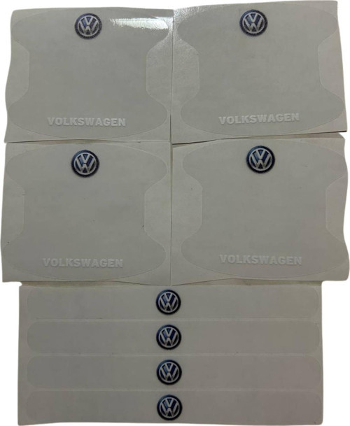 Volkswagen Marka Logolu Oto Kapı Kolu Çizik Önleyici Yapışkan 8'Li Set