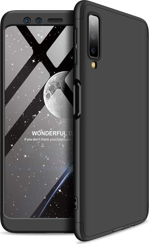 Samsung Galaxy A7 2018 Kılıf Double Dip 360 Protective Siyah