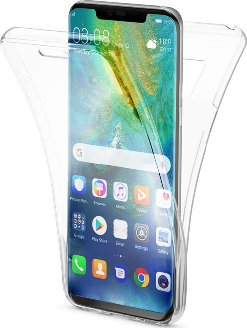 Huawei Mate 20 Pro Kılıf 6 tarafı tam full koruma 360 Clear Soft Şeffaf