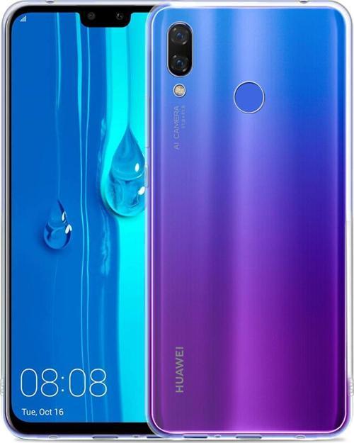 Huawei Y9 2019 Kılıf Transparent Soft Beyaz