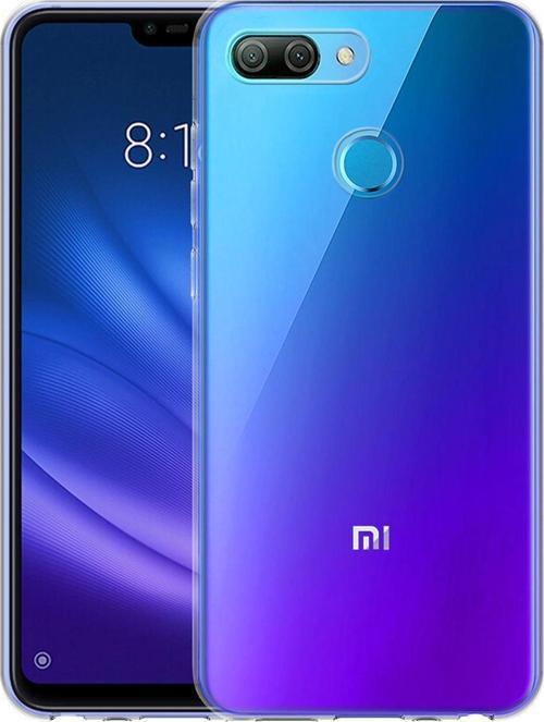 Xiaomi Mi 8 Lite Kılıf Transparent Soft Beyaz