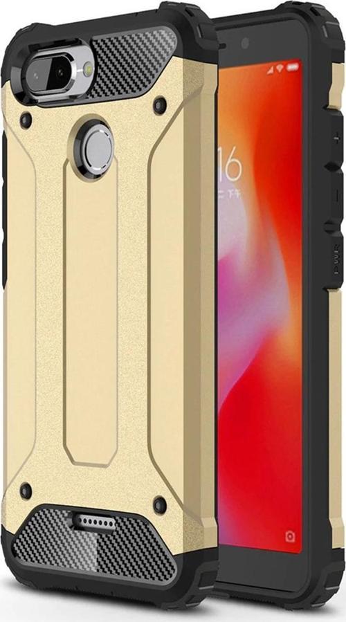Xiaomi Redmi 6 Kılıf Rugged Armor Gold