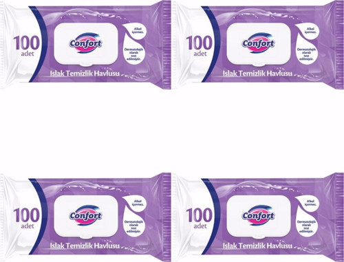 Islak Temizlik Havlusu 100 lü 4 Paket