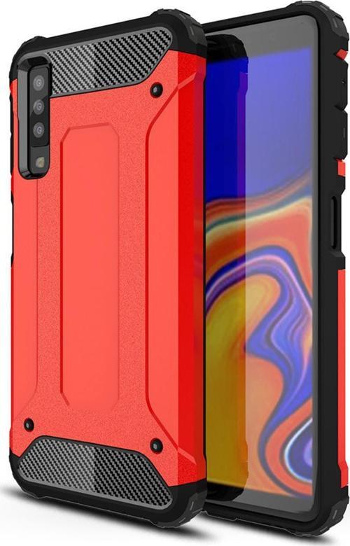 Samsung Galaxy A7 2018 Kılıf Rugged Armor Kırmızı
