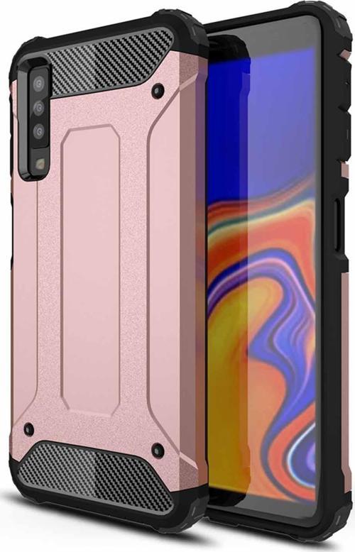 Samsung Galaxy A7 2018 Kılıf Rugged Armor Rose Gold