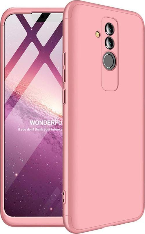 Huawei Mate 20 Lite Kılıf Double Dip 360 Protective Rose Gold