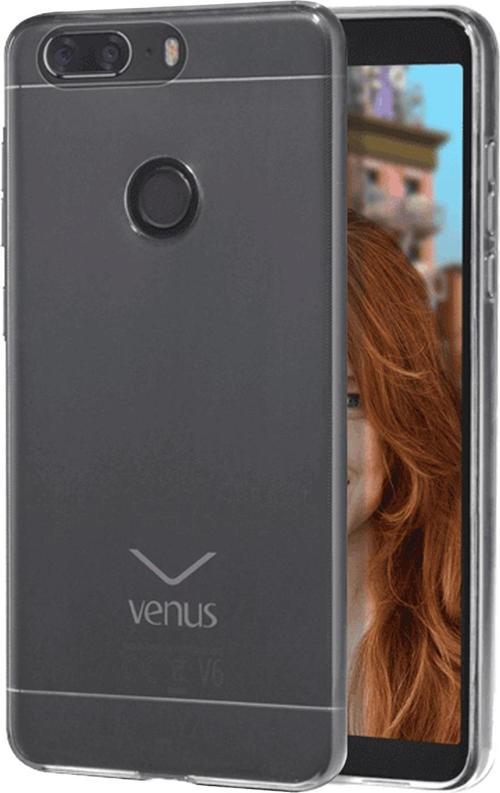 Vestel Venüs V6 Kılıf Transparent Soft Beyaz