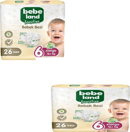 X-Large 6numara bebek bezi hesaplı paket 6X2 adet