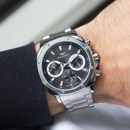 FM11652A2 Çelik Kordonlu Erkek Kol Saati