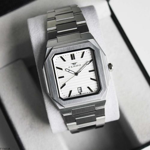 F11653A Çelik Kordonlu Erkek Kol Saati