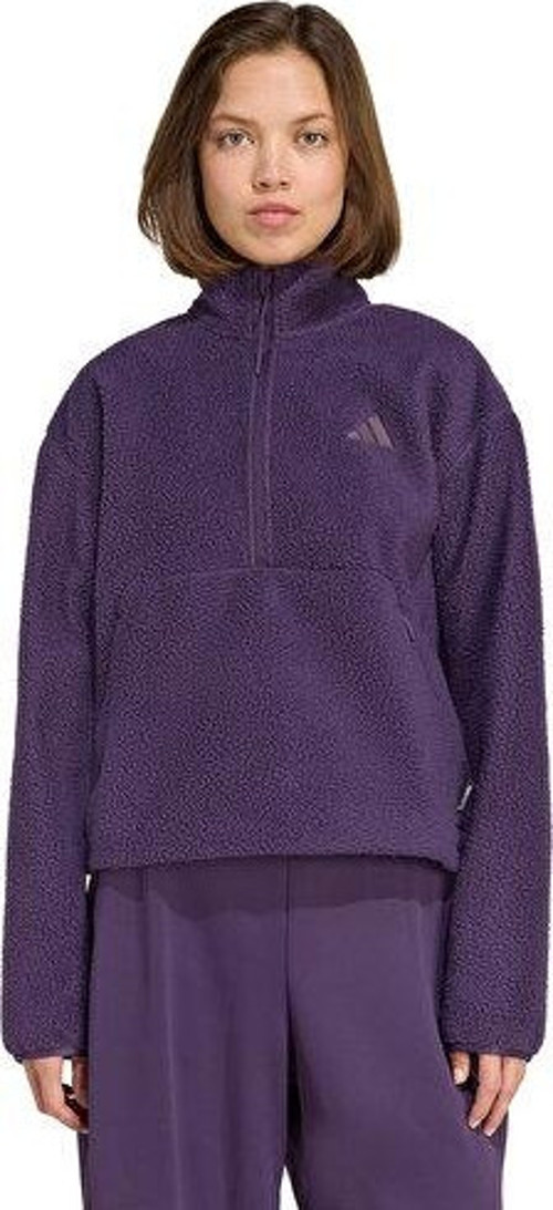 W Ct Fleece Hz Kadın Günlük Polar Sweatshirt JV7137 Mor
