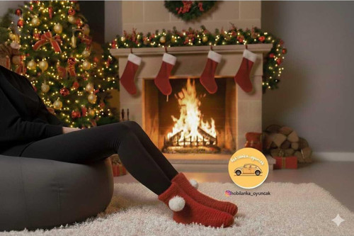 Örgü Yılbaşı Çorabı