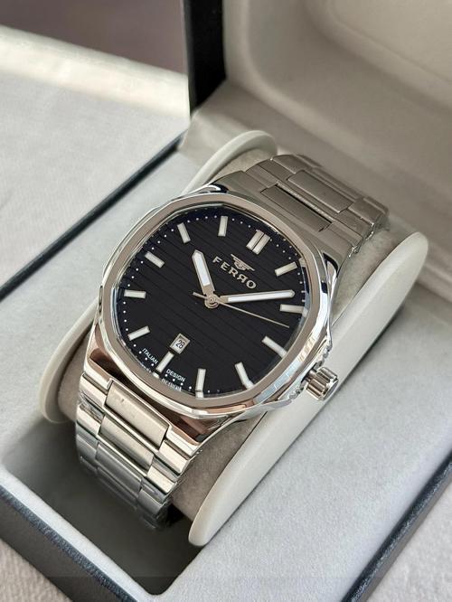 FM11648AWT-A2 Quartz Çelik Gri Siyah Kadran 40 mm Erkek Kol Saati