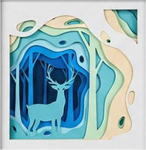 Aurora Layered Art - Doğa Silüeti Duvar Tablosu