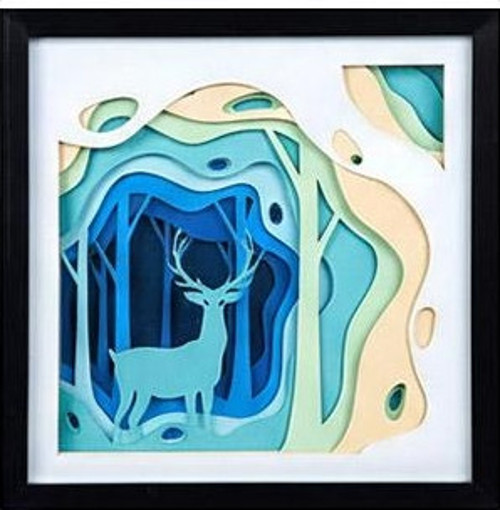 Aurora Layered Art - Doğa Silüeti Duvar Tablosu