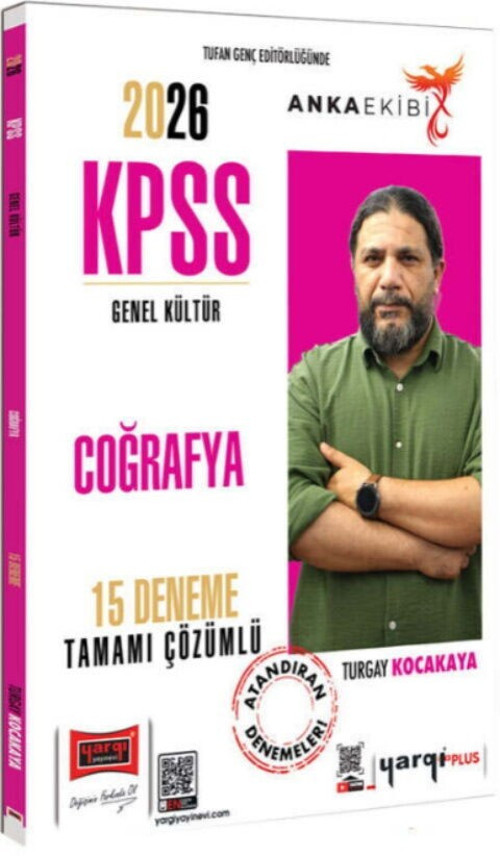 2026 KPSS Genel Kültür Coğrafya Anka Ekibi Tamamı Çözümlü 15 Deneme Yargı Yayınları