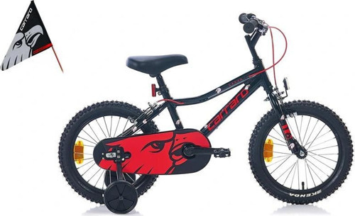 RED EAGLE ERKEK ÇOCUK BİSİKLETİ 220H V 16 JANT MAT SİYAH KIRMIZI