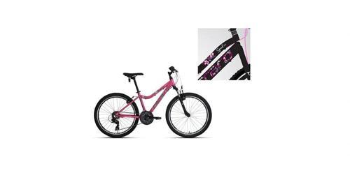 SPEED 242 KADIN DAĞ BİSİKLETİ 360H V 24 JANT 21 VİTES MAT SİYAH PEMBE BEYAZ