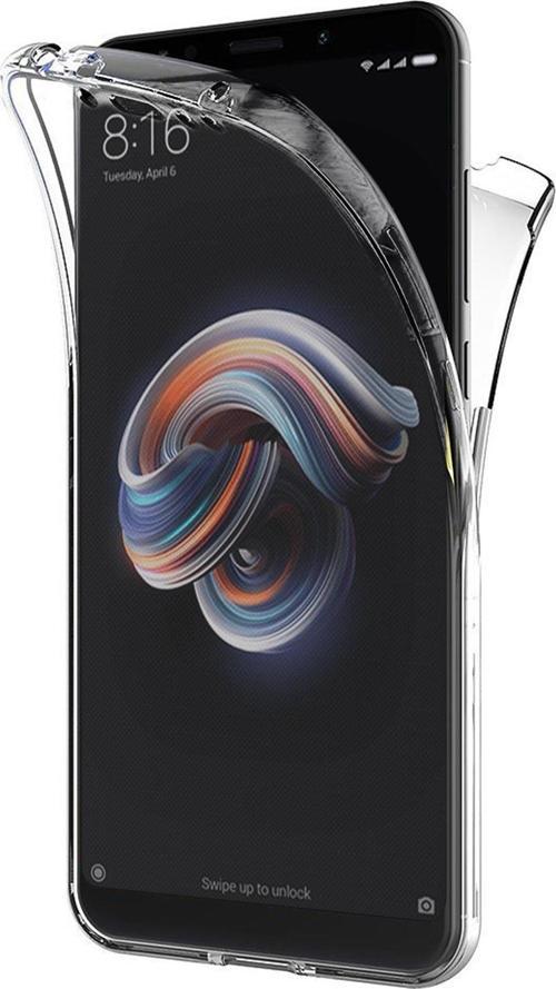 Xiaomi Redmi Note 5 Kılıf 6 tarafı tam full koruma 360 Clear Soft Şeffaf