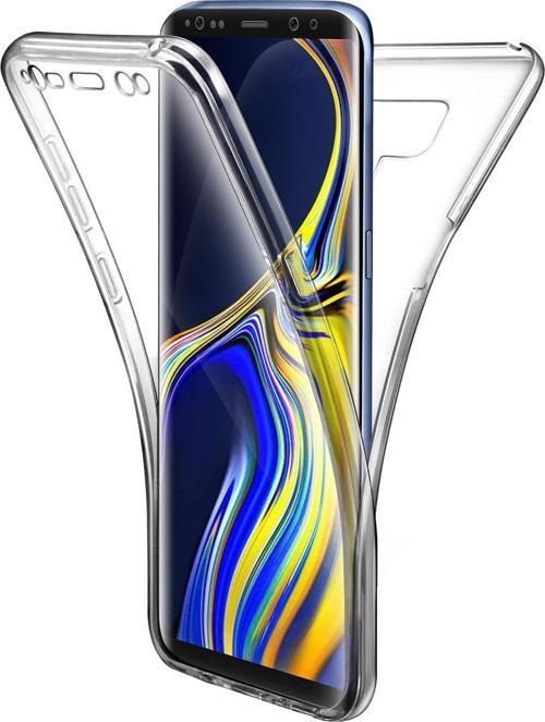 Samsung Galaxy Note 9 Kılıf 6 tarafı tam full koruma 360 Clear Soft Şeffaf