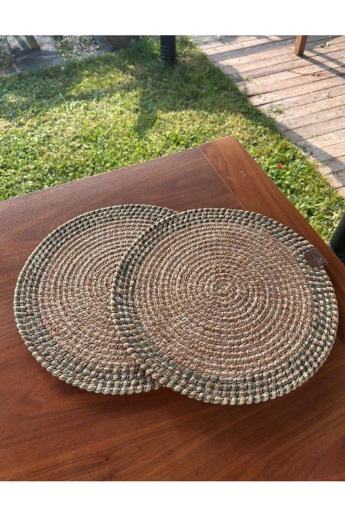 El Yapımı Hasır Dokulu 2’Li Supla – Leke Tutmaz, Şık Sofralar İçin