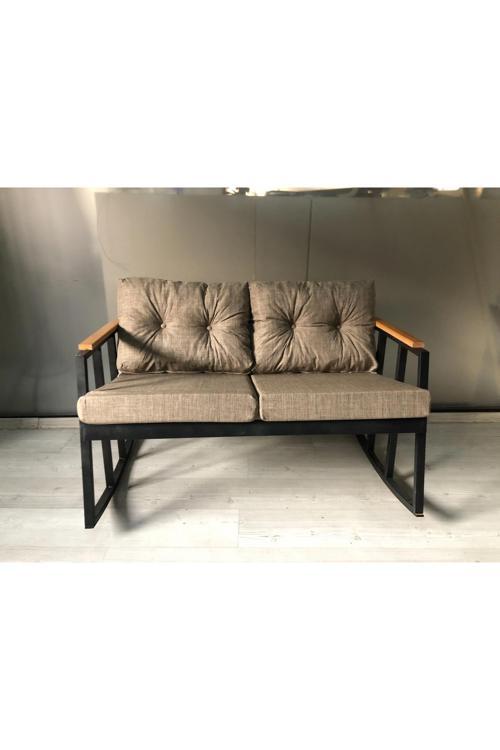 2'li Sallanan Sandalye Tv Koltuğu Kafe-balkon-mutfak-berjer-ofis Sallanır Çiftli Koltuk