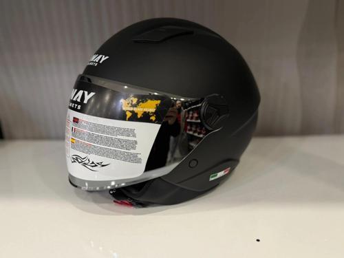 KASK SWAY SW 765 Matt Black (GÜMÜŞ VİZÖR)