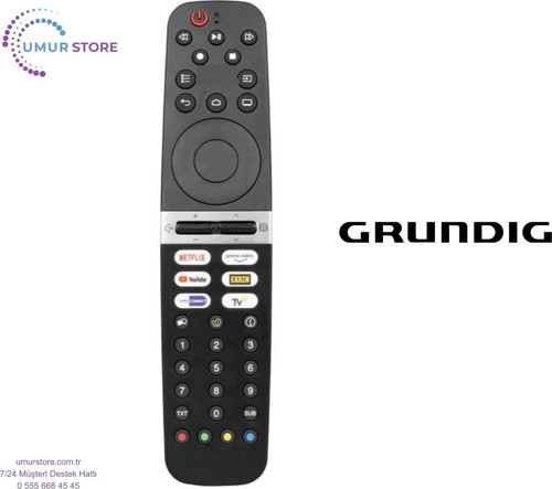 Grundig 55 GHU 8500 A Uyumlu Google Televizyon Kumandası-Mikrofonsuz