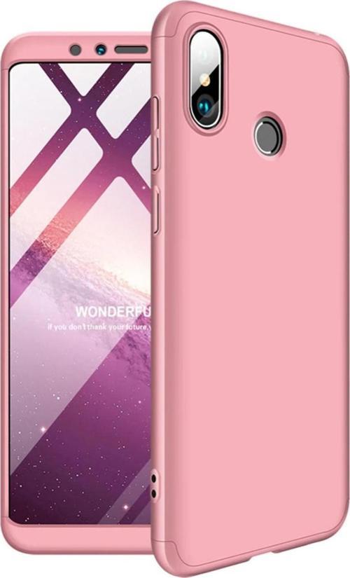 Xiaomi Mi A2 (Mi 6X) Kılıf Double Dip 360 Protective Rose Gold
