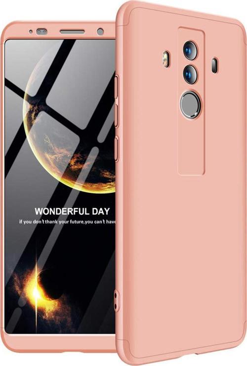 Huawei Mate 10 Pro Kılıf Double Dip 360 Protective Rose Gold