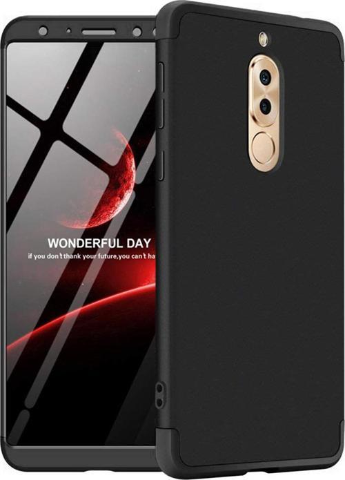 Huawei Mate 10 Lite Kılıf Double Dip 360 Protective Siyah