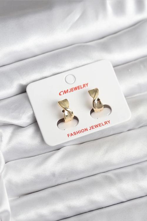 14K Gold Renk Kaplama CM Kadın Küpe