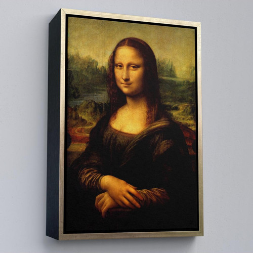 Çerçeveli Leonardo Da Vinci'Nin Ünlü Eseri Mona Lisa Kanvas Tablosu-5126
