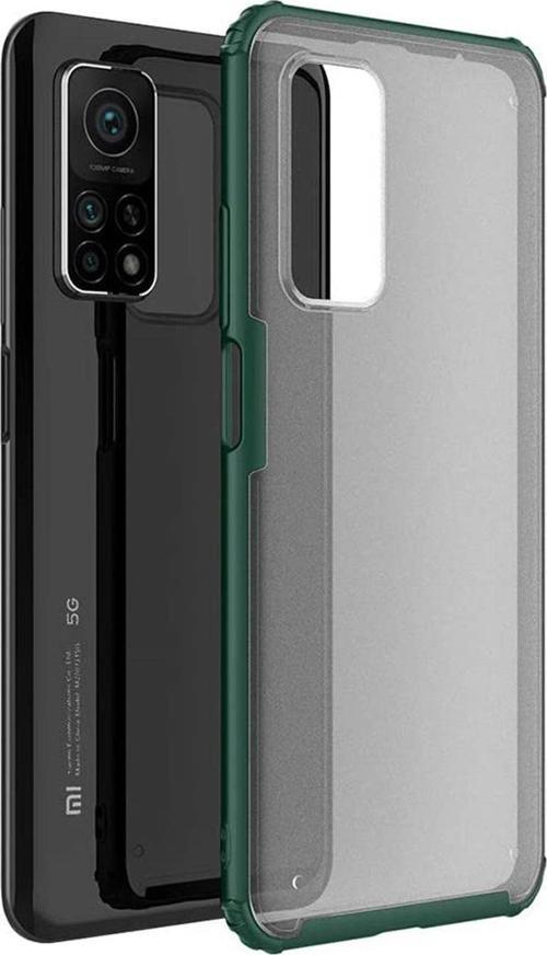 Xiaomi Mi 10T Kılıf Frosted Frame Yeşil