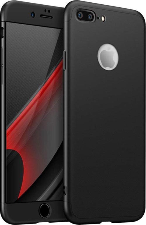 Apple iPhone 7 Plus Kılıf Double Dip 360 Protective Siyah