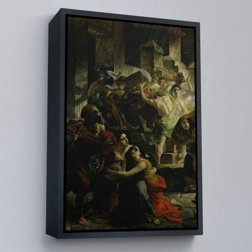 Çerçeveli Pompeii'Nin Son Günü Karl Pavlovich Bryullov Kanvas Tablo-6362