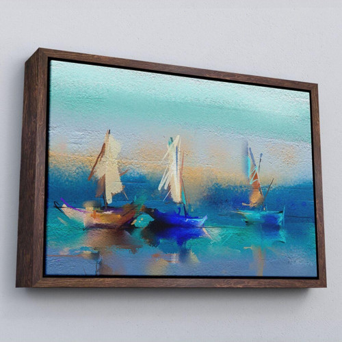 Çerçeveli Soyut Modern Sanat Yağlıboya Görünüm Dekoratif Kanvas Duvar Tablosu-3589