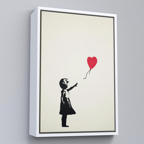 Çerçeveli Banksy - Balonlu Kız Tablo - Girl With Balloon-7310