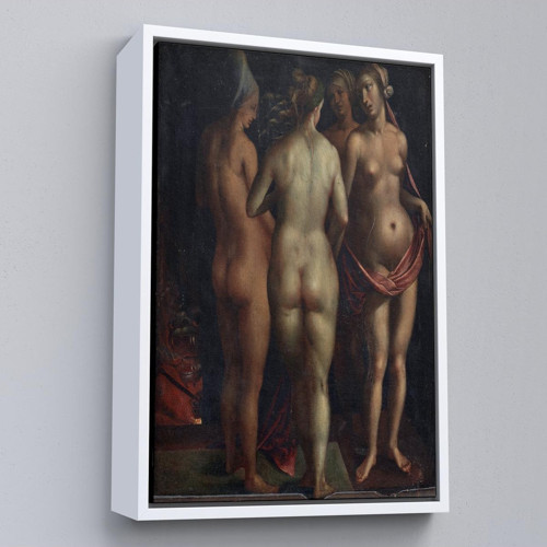Çerçeveli Albrecht Dürer - Venüs Ve Üç Güzeller - Venus And The Three Graces-7471