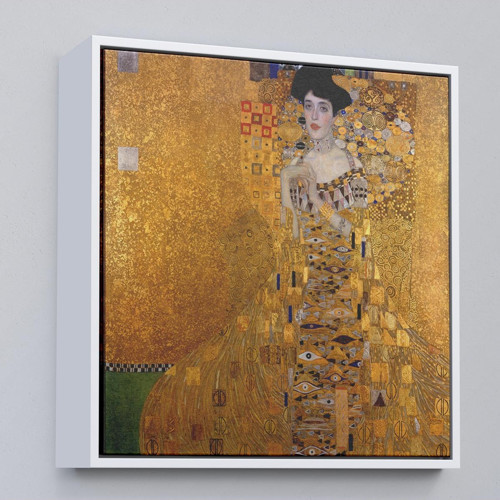 Çerçeveli Gustav Klimt Adele Bloch'Un Altın Kadın Tablosu-8324