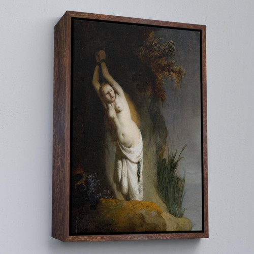 Çerçeveli Rembrandt Van Rijn - Andromeda Tablo-8062