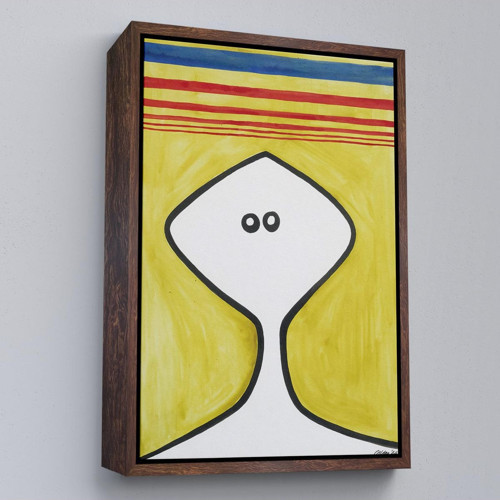 Çerçeveli Alexander Calder - Soyut Kafa Tablosu - Head-7321