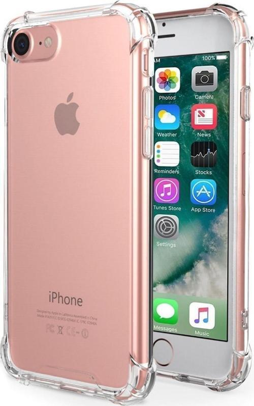 Shock-Absorbing Kılıf Apple iPhone 8 Şeffaf