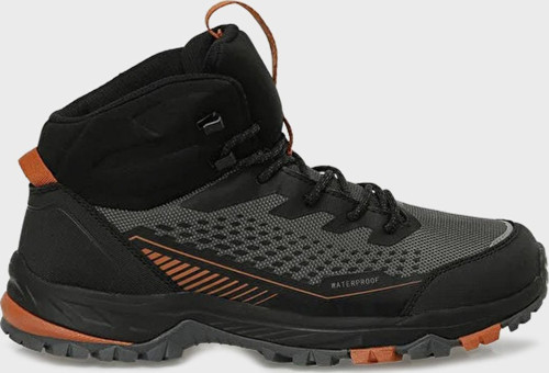 Logolu Su Geçirmez Outdoor Erkek Bot RAVEN HI 5PR KOYU GRİ