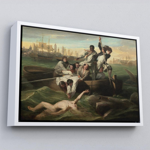 Çerçeveli Watsob Ve Köpek Balığı Tablosu - Watson And The Shark 1778-6658